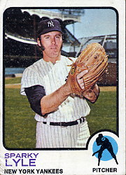 1973 Topps Baseball Cards      394     Sparky Lyle